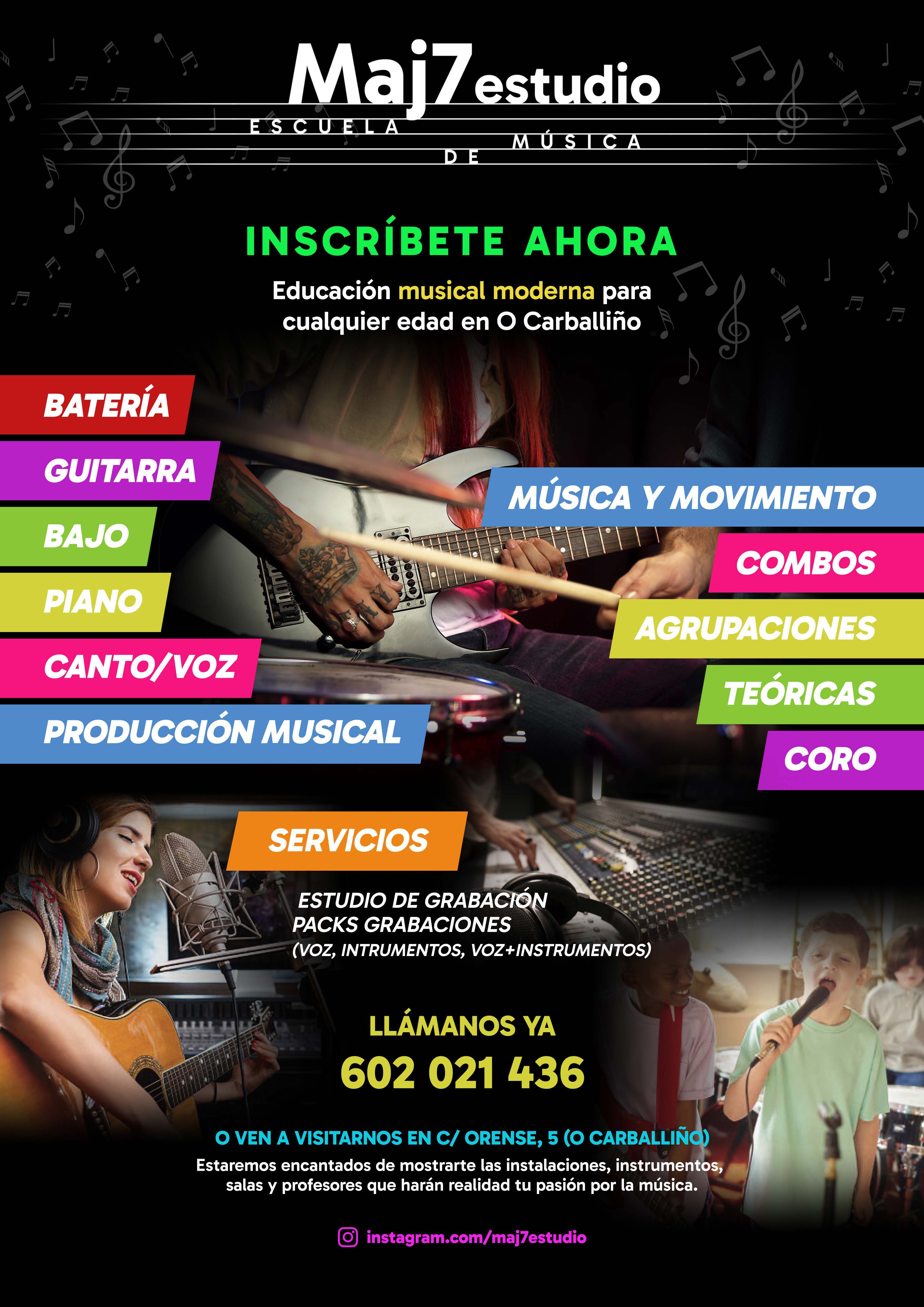 Inscríbete en Maj7estudio