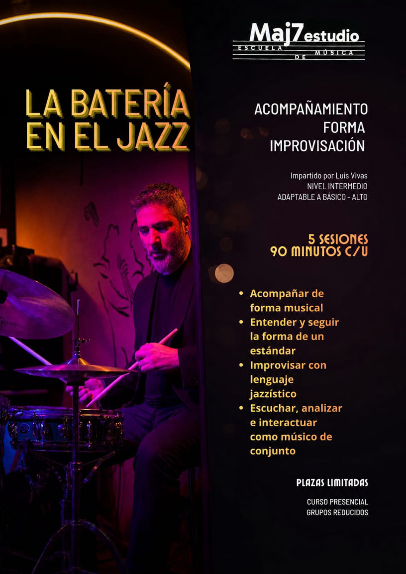 Curso de batería en el jazz